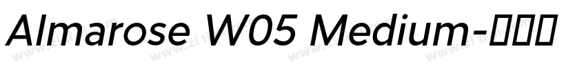 Almarose W05 Medium字体转换